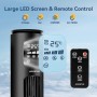 Aigostar Smart Tower Fan with Remote Control, 102 cm, WiFi+Bluetooth, LED Display, 3 Speeds, 3 Modes, 24 H Timer, Oscillating,
