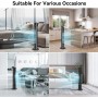 Aigostar Smart Tower Fan with Remote Control, 102 cm, WiFi+Bluetooth, LED Display, 3 Speeds, 3 Modes, 24 H Timer, Oscillating,