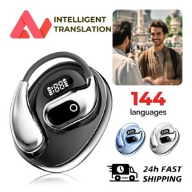 Auriculares Bluetooth con traducción Ai, 144 idiomas, auriculares con 