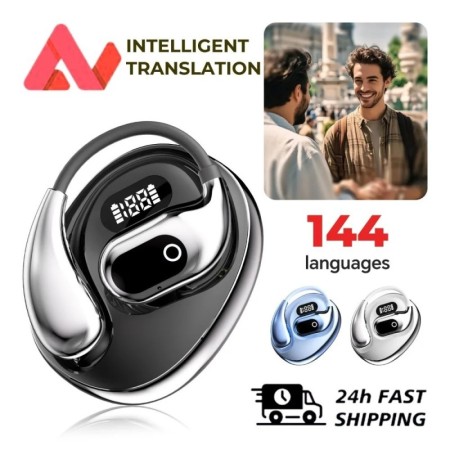 Auriculares Bluetooth con traducción Ai, 144 idiomas, auriculares con 
