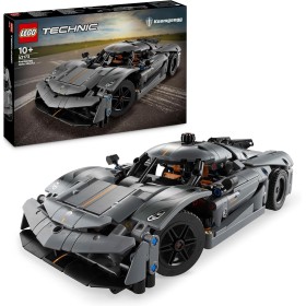 LEGO Technic Hipercoche Koenigsegg Jesko Absolut Gris Coche de Carreras de Juguete de Construcción, Regalo para Niños y Niñas de