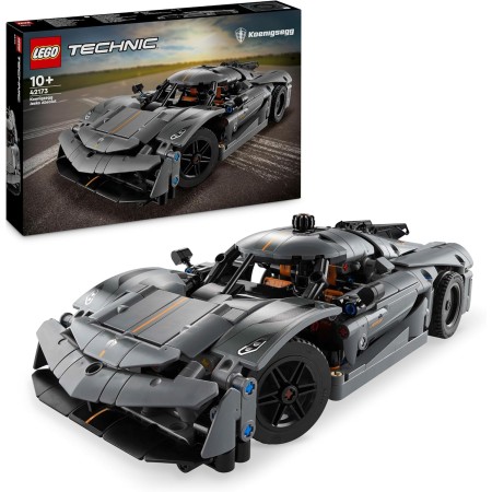 LEGO Technic Hipercoche Koenigsegg Jesko Absolut Gris Coche de Carreras de Juguete de Construcción, Regalo para Niños y Niñas de
