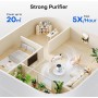 QEXREED Home Allergy Air Purifier, High Efficiency HEPA Filter, 3 Speeds & Timer, Removes Allergens & Particles