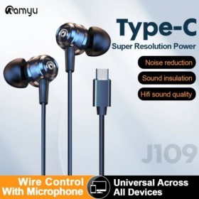 Auriculares con cable J109 con tecnología de Chip Digital, conector de