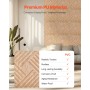 VEVOR Paneles de Pared 3D, 12 Baldosas de Sal Minimalistas de Arte Moderno PVC, con Acento de Cobertura 2,97 m², para Techo,