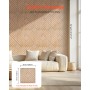 VEVOR Paneles de Pared 3D, 12 Baldosas de Sal Minimalistas de Arte Moderno PVC, con Acento de Cobertura 2,97 m², para Techo,