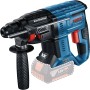 Bosch Professional 18V System GSB 18V-45 + GBH 18V-21 + GWS 18V-7 (125) - Set taladro + martillo + amoladora (3 baterías 4.0Ah,