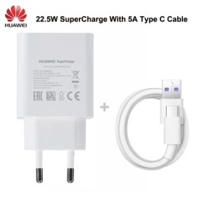 HUAWEI 22,5 W súper cargador UE Reino Unido 5V4.5A 5A Cable USB tipo C