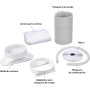 MEDION Smart Portable Air Conditioner P1002 (10000 BTU, 3 in 1, Cooling, Dehumidification, Fan, Up to 34 m², Window Kit, Night