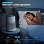 MORENTO Air Purifier Suitable for Large Rooms, with pm2.5 Display Air Quality Sensor, Real High Efficiency Air Filter,