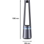 Rowenta 2 in 1 Air Purifier and Fan, 12 Speed, Oscillation, Filters Fine Particles up to 99.95%, Quiet, Remote Control, Silver,