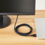Amazon Basics Cable HDMI trenzado - 0.9 m, Negro/Azul