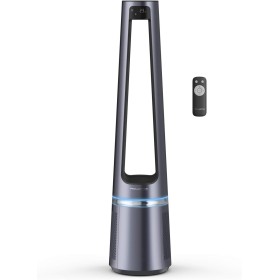 Rowenta 2 in 1 Air Purifier and Fan, 12 Speed, Oscillation, Filters Fine Particles up to 99.95%, Quiet, Remote Control, Silver,