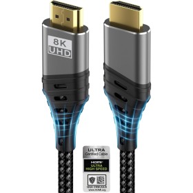 Cable HDMI,Cable HDMI 2.1 Ultra 48Gbps HighSpeed 8K@60Hz 4K@120Hz 7680P eARC HDCP 2.2&2.3 DTS:X Dynamic HDR Dolby Atmos Cable