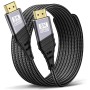 TEFLOTY Cable HDMI 2.1, Cable HDMI 8K de Alta Velocidad Ultra HD 48Gbps 8K@60Hz 4K@120Hz 7680P eARC HDCP 2.2&2.3 DTS:X