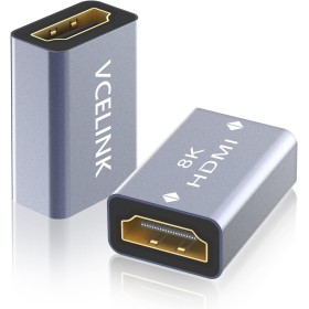 VCELINK AD006 HDMI Hembra Hembra 8K Universal - 48Gbps Compatible con 8K@60Hz/4K@120Hz - Plug and Play, Transmisión Estable, 2
