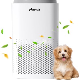 Avamia Air Purifier for Large Rooms and Bedrooms up to 168㎡, H14 HEPA Purifier for Pets with Laser Air Quality Sensor, for