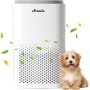 Avamia Air Purifier for Large Rooms and Bedrooms up to 168㎡, H14 HEPA Purifier for Pets with Laser Air Quality Sensor, for
