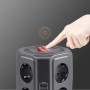Melery-regleta de alimentación múltiple, enchufe eléctrico Vertical de