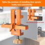 Herramientas de Instalación de Gabinetes Ajustables, Posicionador de Puertas de Armario, Rango de Sujeción 7-40 mm, Versátil,
