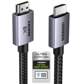 UGREEN Cable HDMI 2.1 8K Cable HDMI Certificado 8K 60Hz 4K 240Hz Ultra Alta Velocidad 48Gbps Aluminio eARC HDCP Dynamic HDR