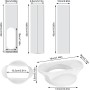 TGKYK 4pcs Portable Air Conditioner Window Kit, Air Conditioner Window Adapter, Window Kit for Portable Air Conditioner, Seal