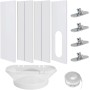 TGKYK 4pcs Portable Air Conditioner Window Kit, Air Conditioner Window Adapter, Window Kit for Portable Air Conditioner, Seal