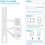 TGKYK 4pcs Portable Air Conditioner Window Kit, Air Conditioner Window Adapter, Window Kit for Portable Air Conditioner, Seal