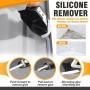 Miioto Kit Quita Silicona Juntas, Espátula para Silicona, Silicone Tool, 5 Puntas de Raspador, Eliminar Silicona Persistente