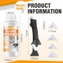 Miioto Kit Quita Silicona Juntas, Espátula para Silicona, Silicone Tool, 5 Puntas de Raspador, Eliminar Silicona Persistente