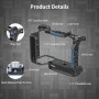 Nitze ZV-E10 II Jaula para cámara Sony ZV-E10 II con 2 rieles integrados de la OTAN, zapato frío integrado, mango ergonómico,