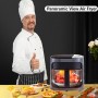 Air Fryer, Multi-Function Electric Fryer, 6L Oil-Free Air Fryer, Glass Visual Air Fryer for Home, LED Display, Temperature