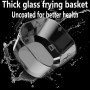 Air Fryer, Multi-Function Electric Fryer, 6L Oil-Free Air Fryer, Glass Visual Air Fryer for Home, LED Display, Temperature