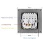 Enchufe de Pared UE Doble USB con Cámara WiFi Mini 1080P HD, Visión No
