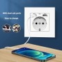 Enchufe de Pared UE Doble USB con Cámara WiFi Mini 1080P HD, Visión No