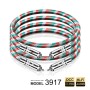 Impeto Cable de Audio RCA, Cinch Cable RCA Cable 2 RCA Macho a 2 RCA Macho 6N OFC Conectores chapados en oro con HiFi Estéreo