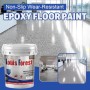 Genérico Louis Forest Epoxy Floor Paint, High-Gloss Marble Effect Epoxy Floor Coating (0.5KG-Blue)