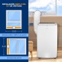 SereneLife Portable Air Conditioner, With Remote Control, 9,000 BTU, Mobile, Heating, Quiet, Dehumidifier, Fan, Window Escape