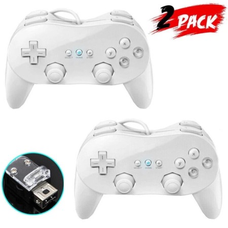 Wii Pro Classic Controller Gamepad Joypad Joystick para Nintendo Wii G