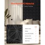 VEVOR Paneles de Pared 3D, 33 Baldosas de Diamante Minimalistas de Arte Moderno de PVC, con Acento de Cobertura de 2,97 m², para