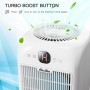 Aircillin 2 Pieces Air Purifier for Allergies, CADR 180 m3/h, HEPA Filter Eliminates 99.97% Allergy Pollen Odor and Pet Dander,
