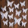 24 Piezas Mariposas Decorativas 3D, 3 Tamaños Huecas Decoraciones Mariposas Pegatinas de Pared Extraíbles Calcomanías Artísticas