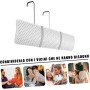 WIOONI Universal Adjustable Air Conditioner Wall Deflector for Living Room, Office, Bedroom - White