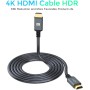 Twozoh Cable HDMI 4K 1M, Cable HDMI 2.0 Trenzado de Nailon de Alta Velocidad 4K@60Hz a 18Gbps Compatible con PS5, PS3, PS4, PC,