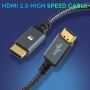 Twozoh Cable HDMI 4K 1M, Cable HDMI 2.0 Trenzado de Nailon de Alta Velocidad 4K@60Hz a 18Gbps Compatible con PS5, PS3, PS4, PC,