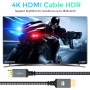 Twozoh Cable HDMI 4K 1M, Cable HDMI 2.0 Trenzado de Nailon de Alta Velocidad 4K@60Hz a 18Gbps Compatible con PS5, PS3, PS4, PC,