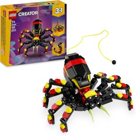 LEGO Creator 3 en 1 Fauna Salvaje: Araña Misteriosa, Set de Construcción Transformable en Serpiente de Juguete o Escorpión,