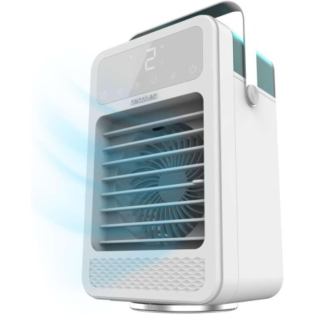 Cecotec Climatizador de Sobremesa EnergySilence 500 DeskChill Smart, Depósito 500 ml, Control táctil, 3 Velocidades,