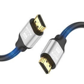 grofyllaa 8K Cable Hdmi 2 M, Hdmi de alta velocidad 2.1 Cable 8K@60Hz 4K@120Hz, conector chapado en oro 3D eARC HDCP 2.2 &2.3