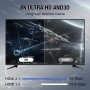 grofyllaa 8K Cable Hdmi 2 M, Hdmi de alta velocidad 2.1 Cable 8K@60Hz 4K@120Hz, conector chapado en oro 3D eARC HDCP 2.2 &2.3